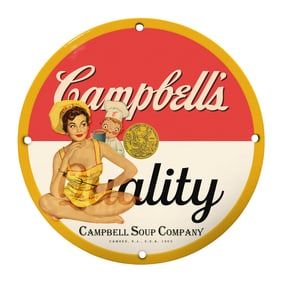 Vintage Campbell Soup Company Sign: An Iconic Piece of Americana for Collectors