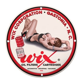 Wix Corporation Vintage Advertising Sign - Automotive Oil Filters Art