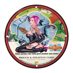 Vintage Briggs & Stratton Metal Sign: A Unique Collectible for Enthusiasts