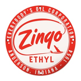Vintage Zingo Ethyl Oil Sign ? A Collector's Dream from Anderson, Indiana (1954)