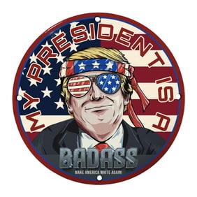 Bold and Provocative 12" Metal Sign - Celebrate Your Patriotism with a Statement!