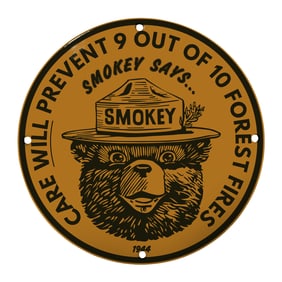 Vintage Smokey Bear Sign: A Timeless Reminder for Forest Fire Prevention
