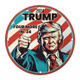 2024 Trump Campaign Sign - Four More in '24 - Perfect for Political Enthusiasts