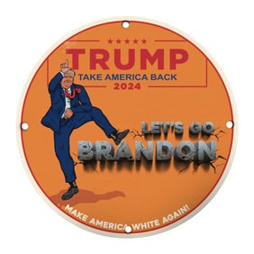 Vibrant 'Let's Go Brandon' Trump 2024 Sign - Bold & Eye-Catching Decor