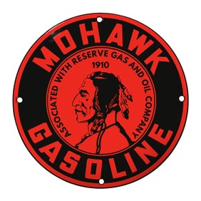 Vintage Mohawk Gasoline Sign: A Classic Collectible for Enthusiasts