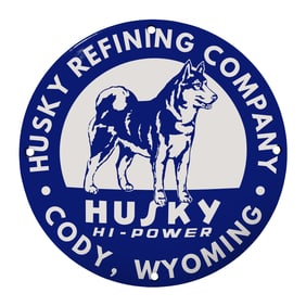 Vintage Husky Refining Company Sign: A Unique Collectible for Oil and Gas Enthusiasts