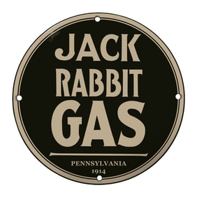 Collectible Vintage Jack Rabbit Gas Sign - Pennsylvania 1914 | Classic Americana Decor