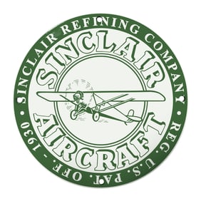 Sinclair Aircraft Vintage Style Metal Sign - A Classic Addition to Your Aviation Collection