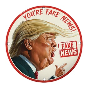 Fun Political Sign: You're Fake News! Unique Decor for Home or Office