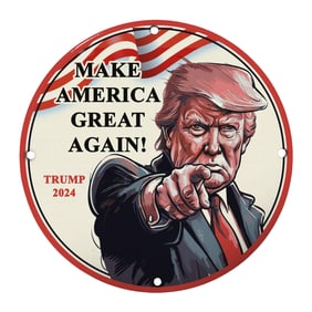 Support Trump: Make America Great Again! Vintage Style 2024 Campaign Sign