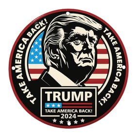 Take America Back! 2024 Trump Campaign Decorative Plate ? Support the Movement