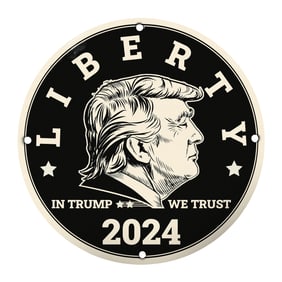 Liberty 2024 Campaign Sign: Support Trump with Pride and Honor