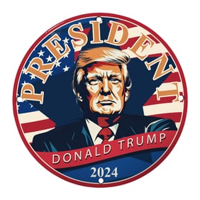 Donald Trump 2024 Presidential Campaign Decorative Sign - Support Your Choice