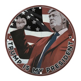 Bold Political Statement: Vintage Style Trump Is My President Wall Art