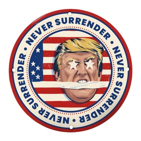 Bold Never Surrender Wall Art: A Unique Tribute to Resilience and Patriotism