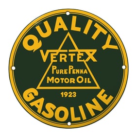 Vintage Vertex Gasoline Sign: A Collector's Dream for Automotive Enthusiasts