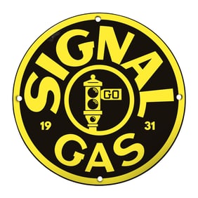 Vintage Signal Gas Sign: A Nostalgic Piece of Gas Station History from 1931