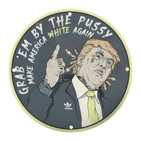 Unique Pop Culture Art: Satirical Trump-Inspired Wall Decor for Collectors