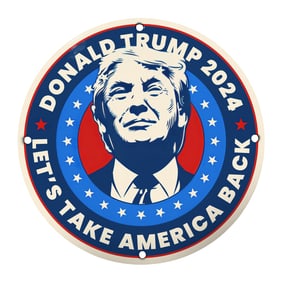 Donald Trump 2024 Campaign Sign: Let's Take America Back - A Must-Have for Supporters