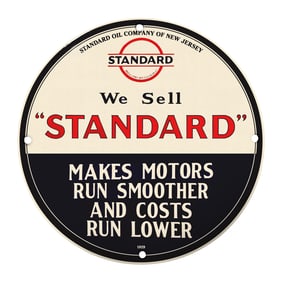 Vintage Standard Oil Sign: A Classic Advertisement for Collectors and Enthusiasts