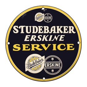 Vintage Studebaker Erskine Service Sign - Iconic Collectible for Auto Enthusiasts