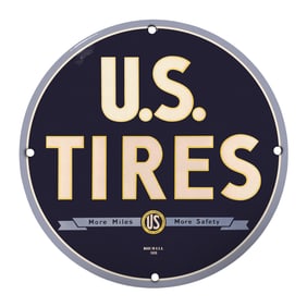Vintage U.S. Tires Wall Decor: Classic Americana for Your Space