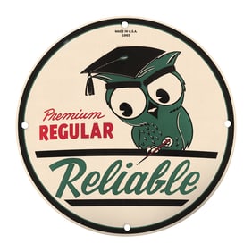 Vintage Style Owl Sign: Premium Regular Reliable Decor for Home and Office