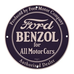 Vintage Ford Benzol Sign: A Timeless Piece for Car Enthusiasts and Collectors