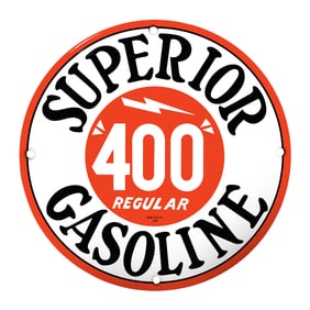 Vintage Superior Gasoline Sign: A Collector's Dream for Classic Auto Enthusiasts