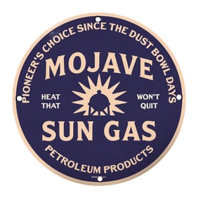 Authentic Mojave Sun Gas Vintage Sign - Perfect for Collectors and Decor