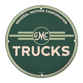 Vintage GMC Trucks Sign ? Classic Americana Home Decor for Enthusiasts