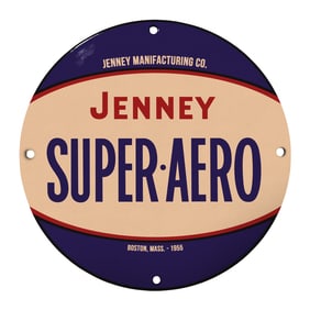 Vintage Jenney Super-Aero Sign: A Unique Collectible from the 1955 Era