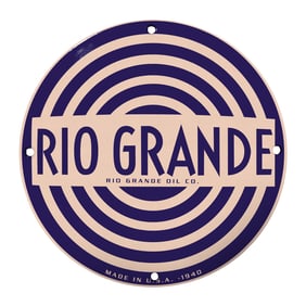 Vintage Rio Grande Oil Company Sign - Classic Americana for Collectors