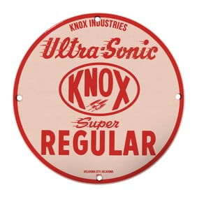 Vintage Knox Ultra-Sonic Gasoline Sign ? A Must-Have for Collectors and Enthusiasts