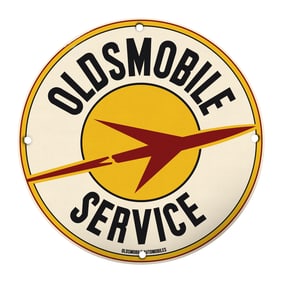 Vintage Oldsmobile Service Sign: A Unique Collector's Piece for Car Enthusiasts