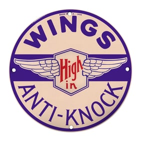 Vintage Wings Anti-Knock Sign: A Timeless Classic for Collectors