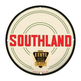 Collectible Southland Gasoline Sign with Ethyl Branding - Vintage Automotive Decor