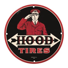 Vintage Hood Tires Sign: A Collector's Dream for Auto Enthusiasts
