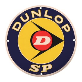 Dunlop SP Retro Vintage Metal Sign ? Ideal for Collectors and Automotive Enthusiasts