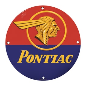 Vintage Pontiac Sign ? Classic Automotive Collectible for Car Enthusiasts