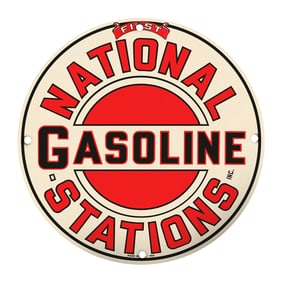 Vintage National Gasoline Sign: A Nostalgic Piece for Collectors and Enthusiasts