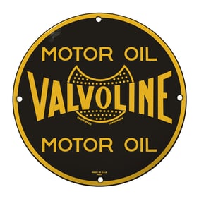 Vintage Valvoline Motor Oil Sign - Iconic American Garage Decor