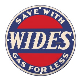 Vintage Wides Gas Sign: Save on Fuel with Classic Nostalgic Charm