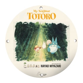8" Porcelain Sign - My Neighbor Totoro: Whimsical Art for Studio or Home Decor