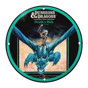 Dungeons & Dragons Death's Ride 8" Porcelain Sign - Legendary Adventure Art