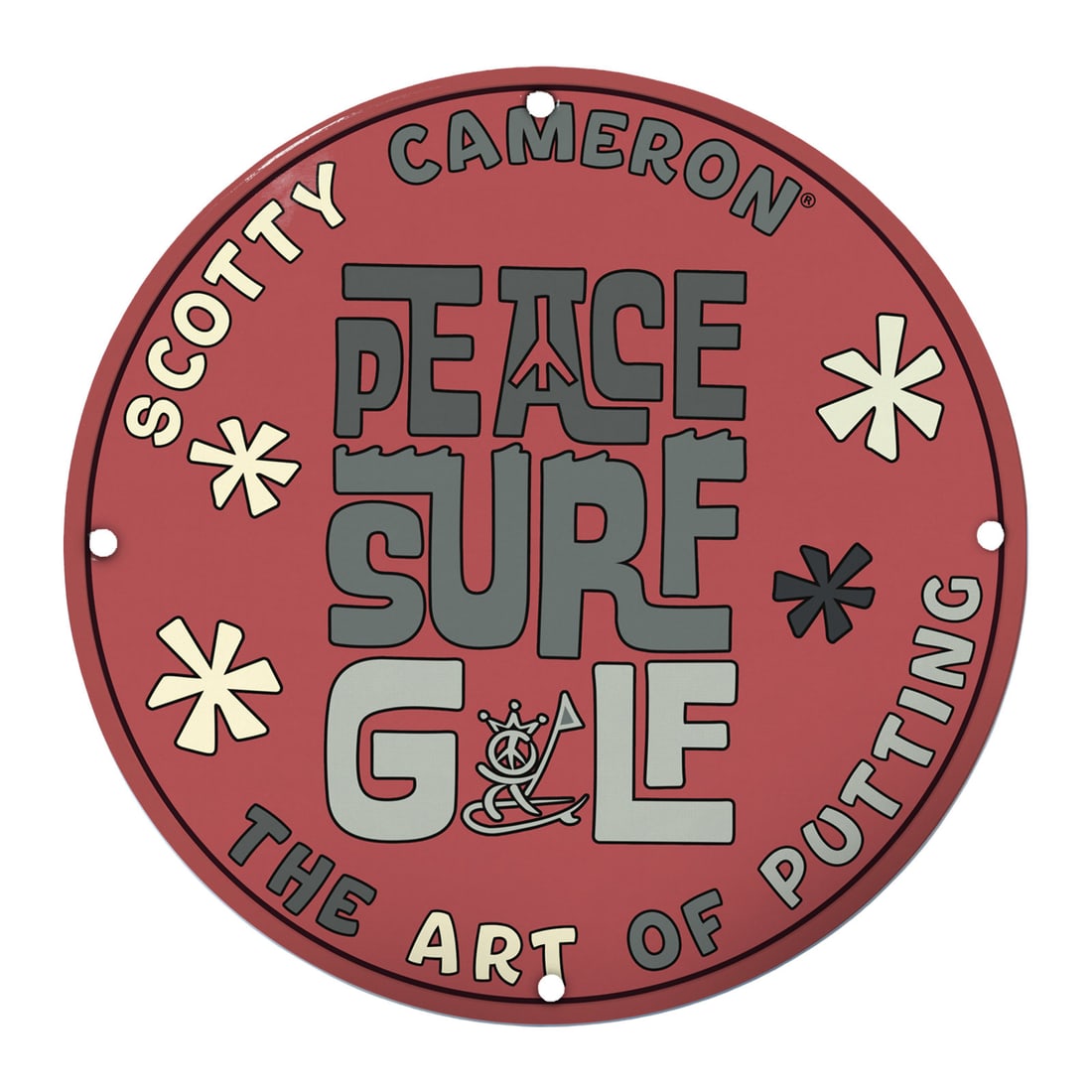 Scotty Cameron Peace Surf Golf Porcelain Sign ? The Art of Putting (1 of 2)