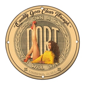 Stunning Limited Edition 8" Porcelain Sign: Unique Retro Design for Collectors