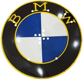 BMW Porcelain Neon Skin Sign: Iconic Automotive Advertising Display