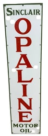 Sinclair Opaline Motor Oil Porcelain Neon Skin Sign - Vintage Gas Station Advertising