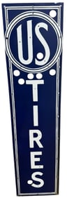 Vintage US Tires Porcelain Neon Skin Sign ? A Collector's Delight